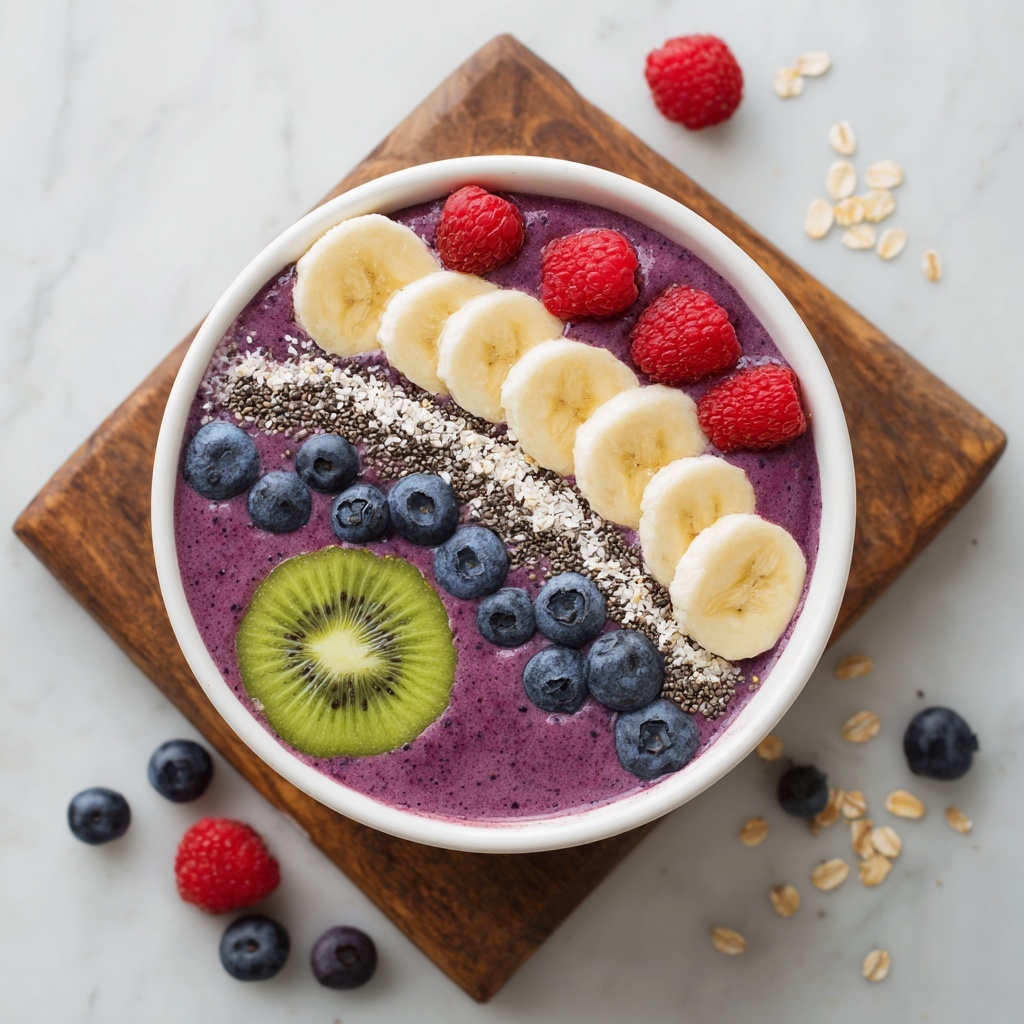 Energizing Breakfast Smoothie Bowl for a Vibrant Morning Boost Recipe - Recipe Image