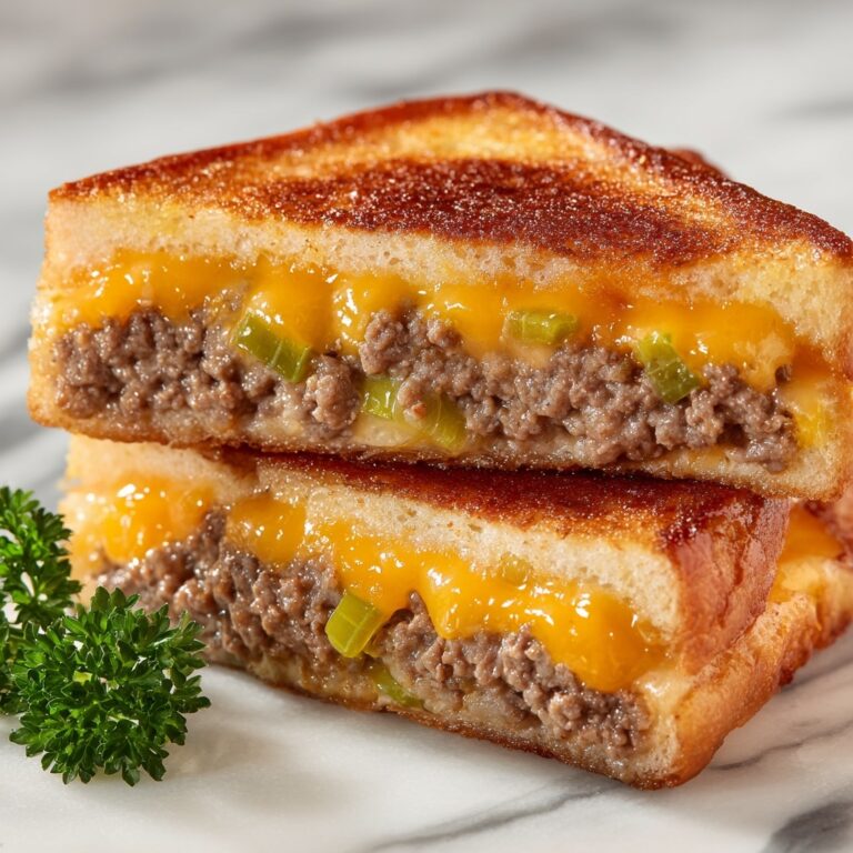 Stuffed French Bread with Cheddar and Beef Recipe