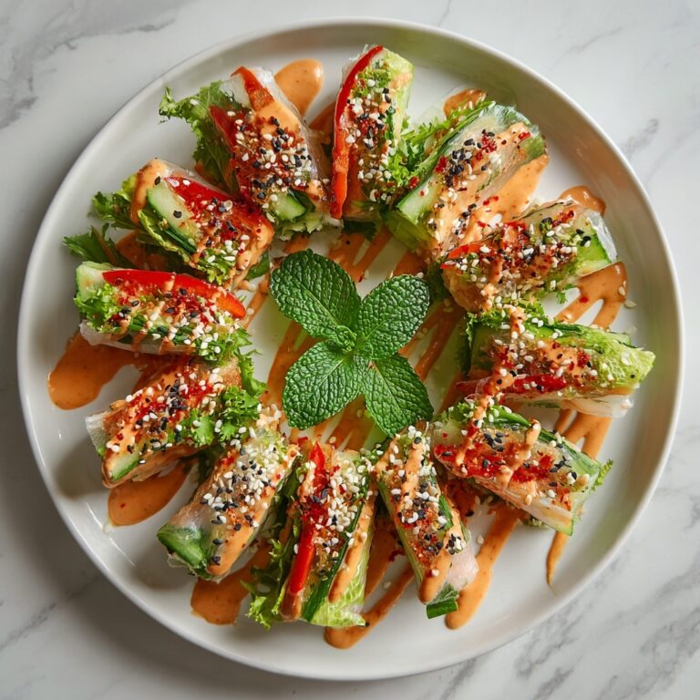 Vegetarian Spring Rolls with Peanut Dipping Sauce Recipe
