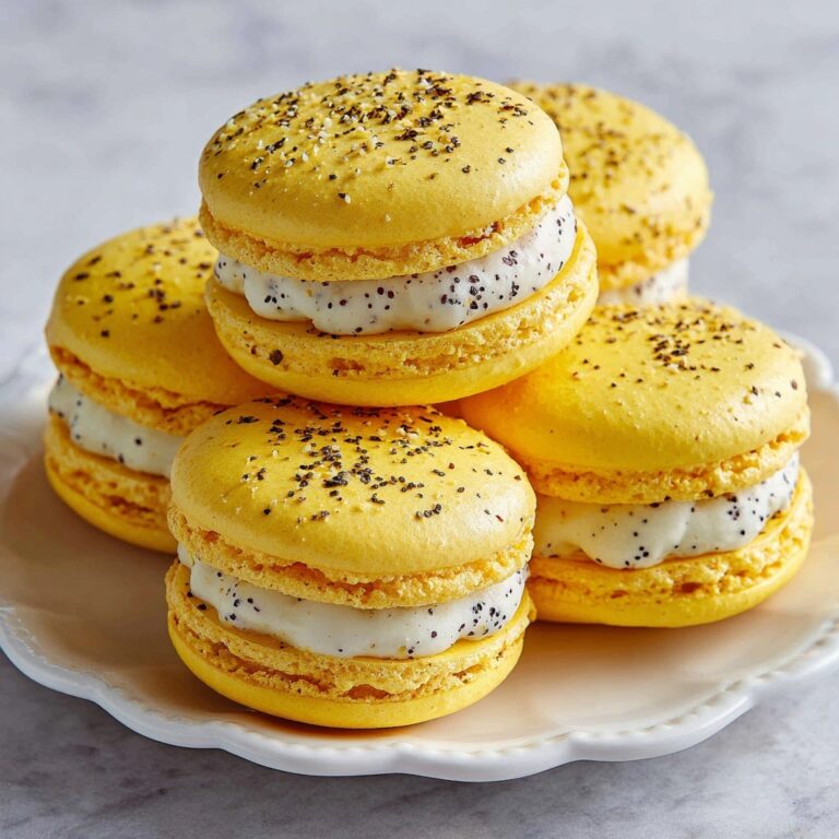 Lemon Poppy Seed Macarons Recipe