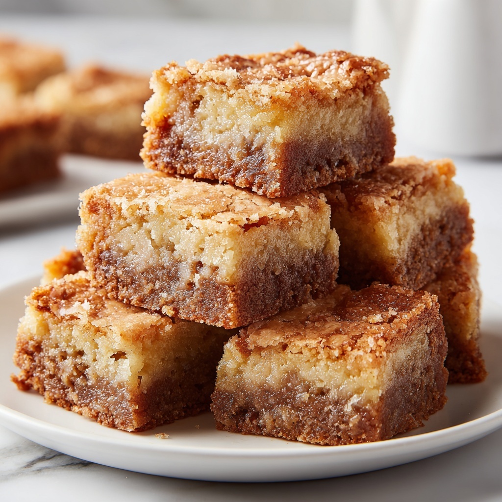 Vegan Cinnamon Chickpea Blondies Recipe - Recipe Image