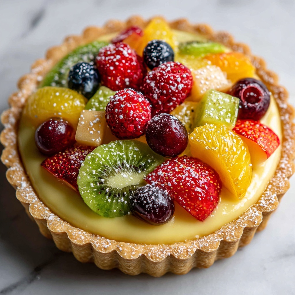 Cinnamon Sugar Cookie Fruit Tart Recipe - Recipe Image
