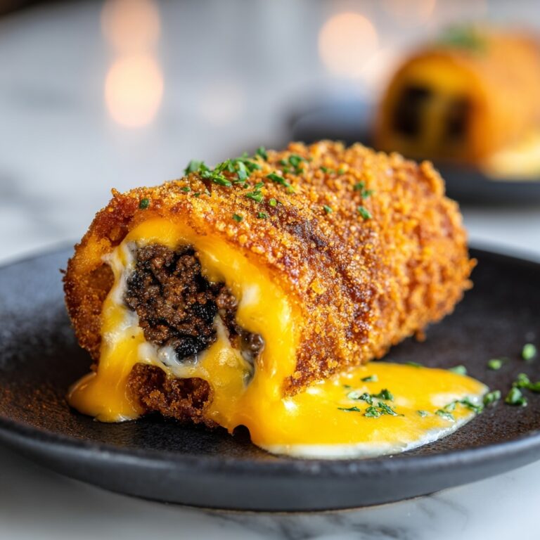 Crispy Cheeseburger Egg Rolls Recipe