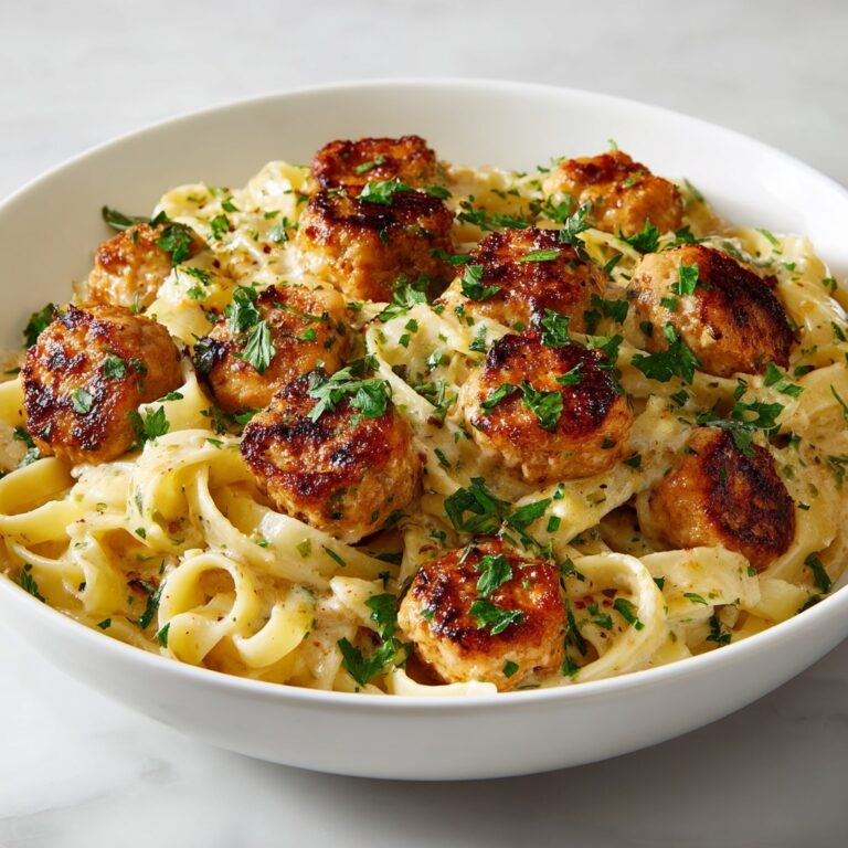 Garlic Butter Chicken Bites with Creamy Parmesan Pasta Recipe