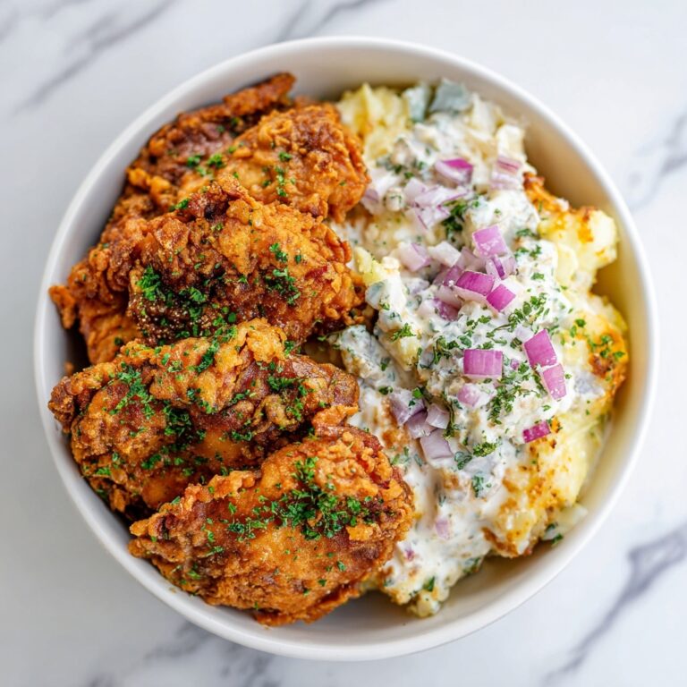 Buttermilk Fried Chicken with Summer Potato Salad Recipe