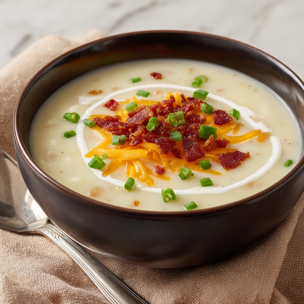 Crockpot Loaded Potato Soup Recipe - Recipe Image