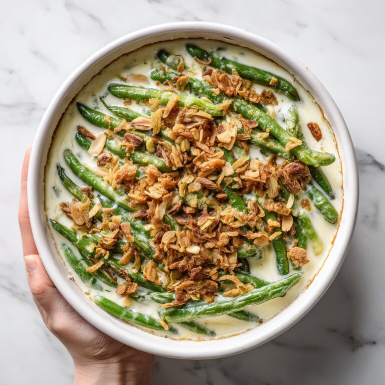 Easy Cream Cheese Green Bean Casserole Recipe