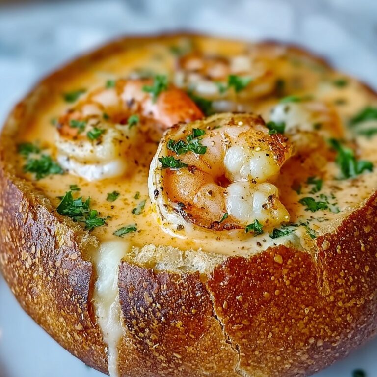Stuffed Seafood Soup Bread Bowl Recipe
