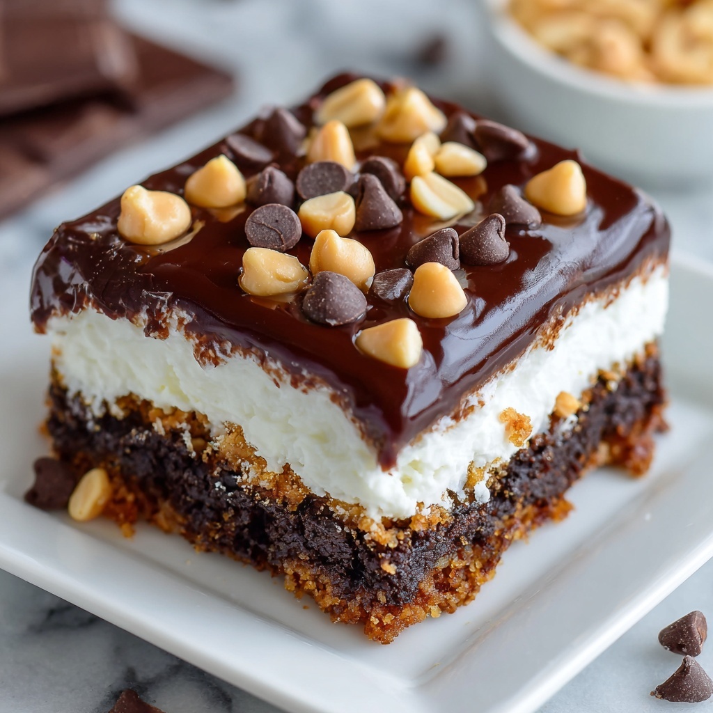 Chocolate Peanut Butter Lasagna Recipe - Recipe Image