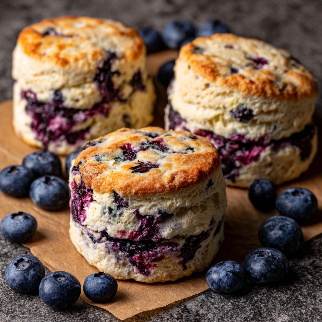 Sweet Blueberry Biscuits Recipe - Recipe Image