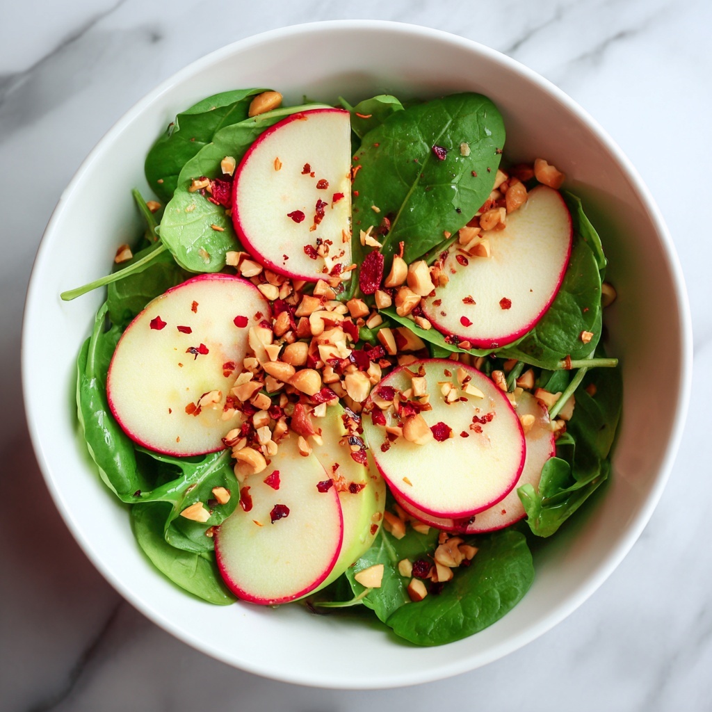 Apple Radish and Watercress Salad with Pistachio Chile de Árbol Dressing Recipe - Recipe Image