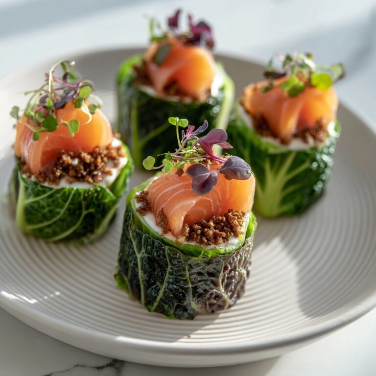 Smoky Salmon Caesar Lettuce Wraps Recipe