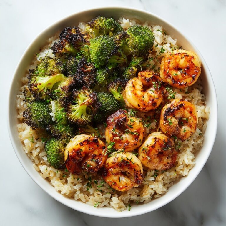 Honey Garlic Shrimp Bowls with Roasted Broccoli Recipe