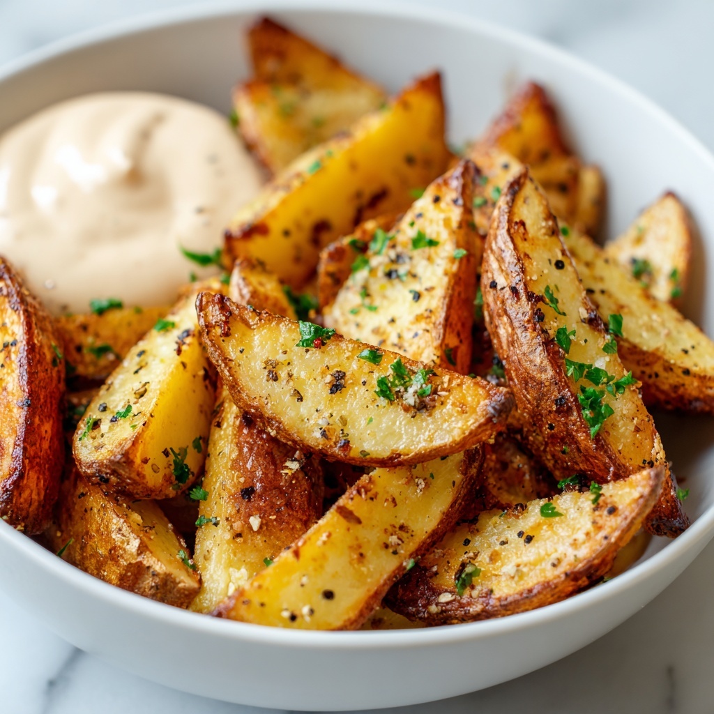Crispy Parmesan Potato Wedges Recipe - Recipe Image