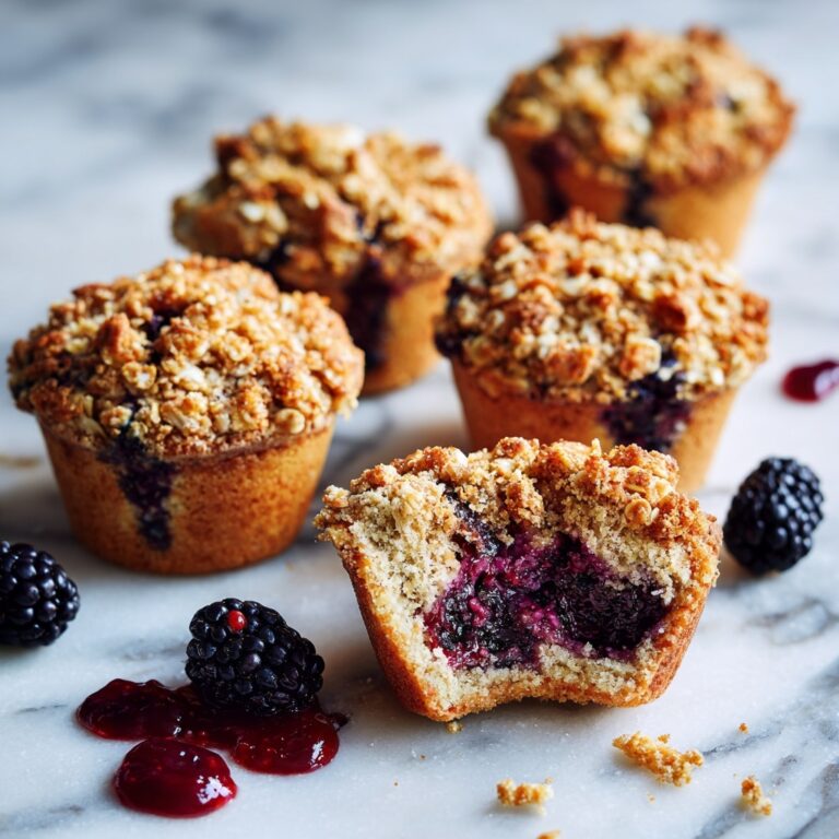 Blackberry Muffins with Oatmeal Streusel Recipe