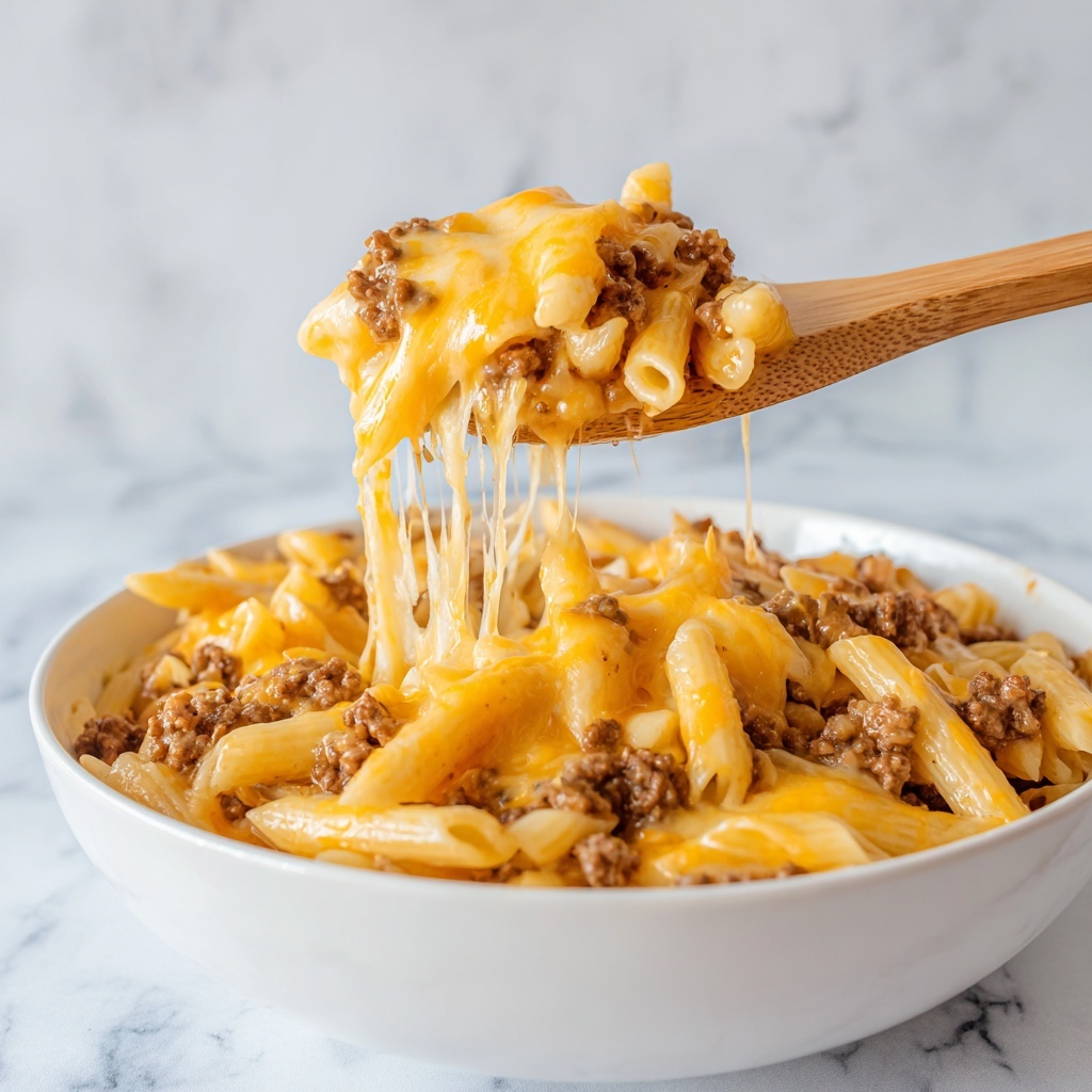 Cheesy Hamburger Skillet (Homemade Hamburger Helper) Recipe - Recipe Image