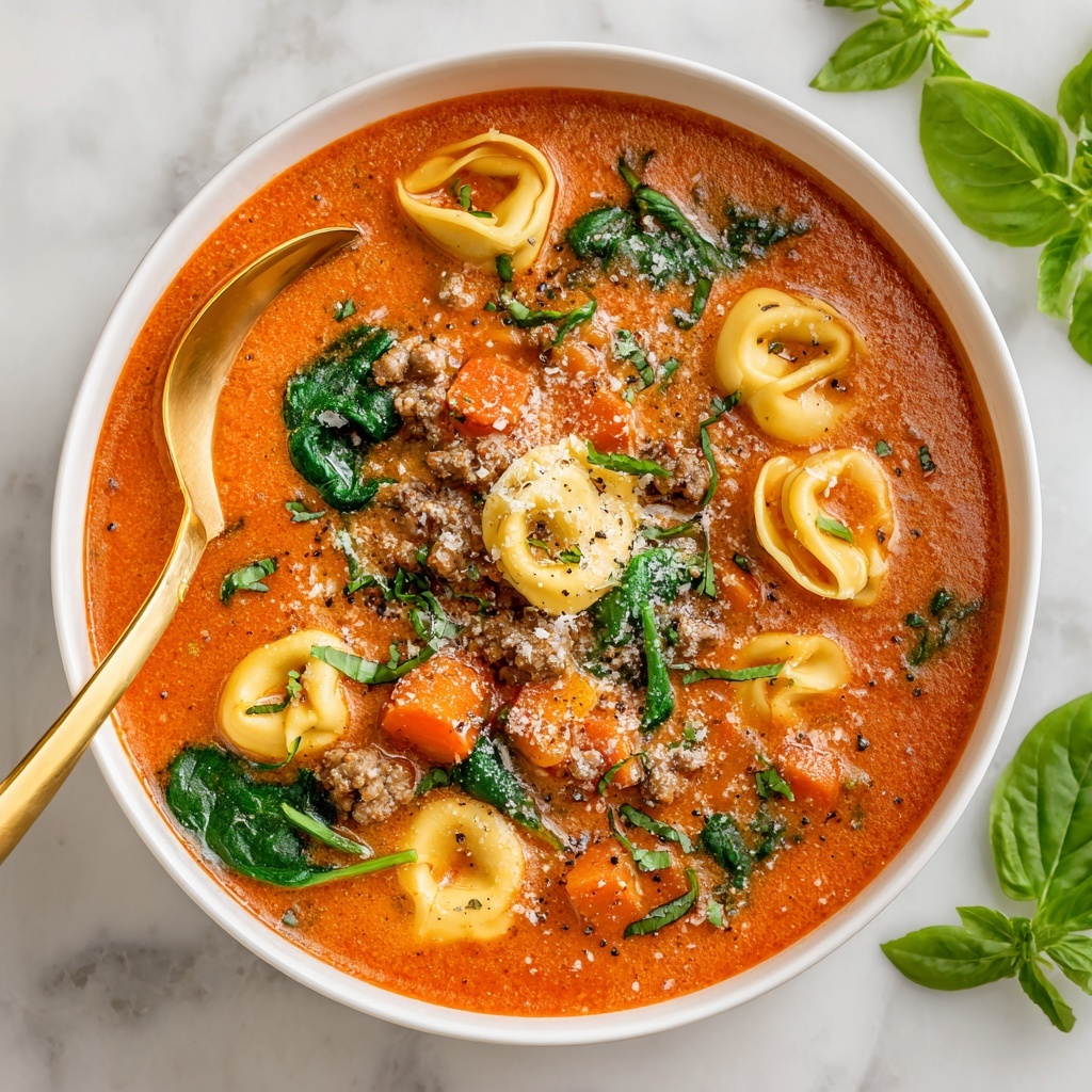 Crockpot Sausage Tortellini Soup Recipe - Recipe Image