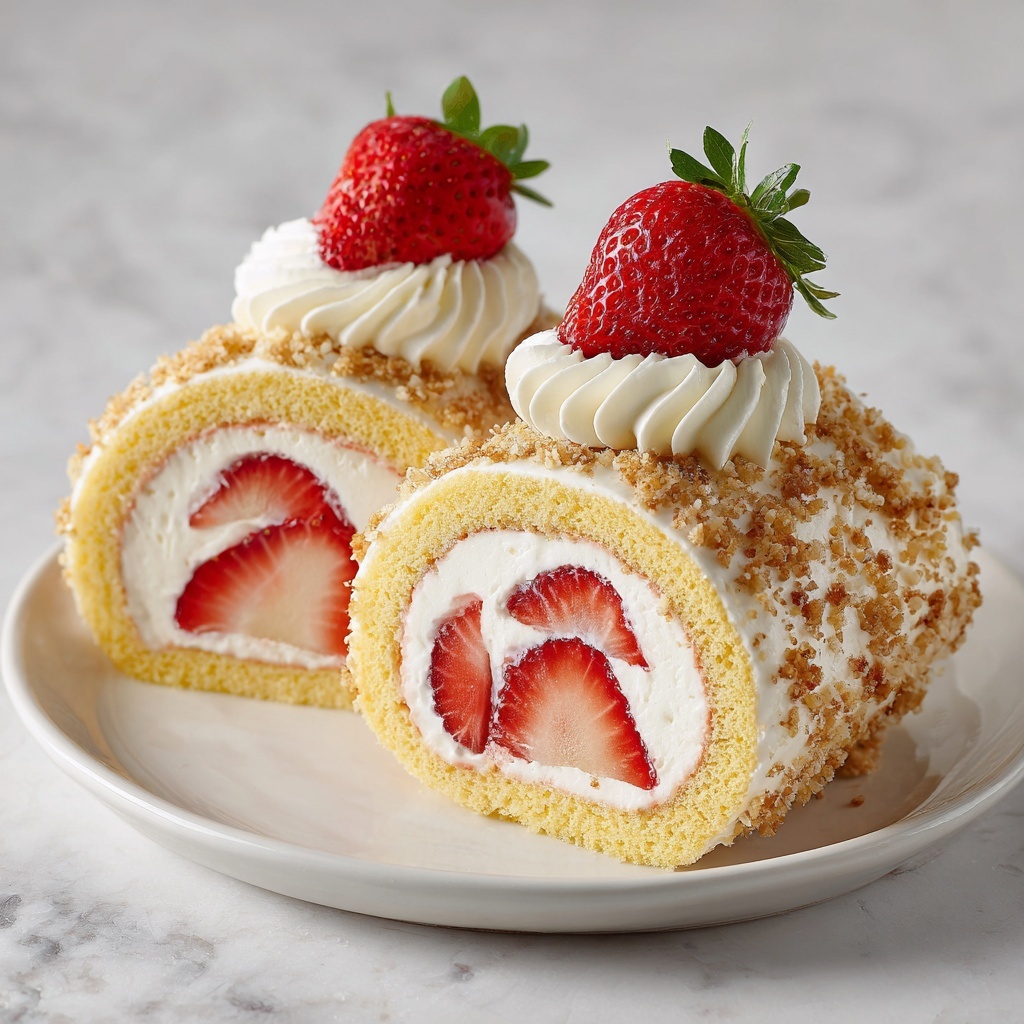 Shortcake Cheesecake Rolls Recipe - Recipe Image