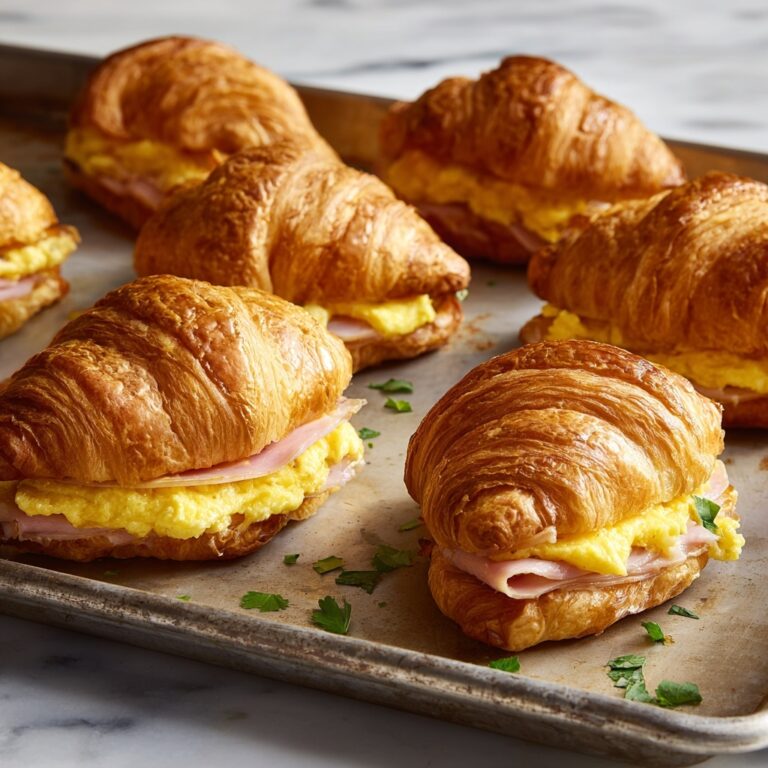 Freezer Croissant Breakfast Sandwiches for Busy Mornings Recipe