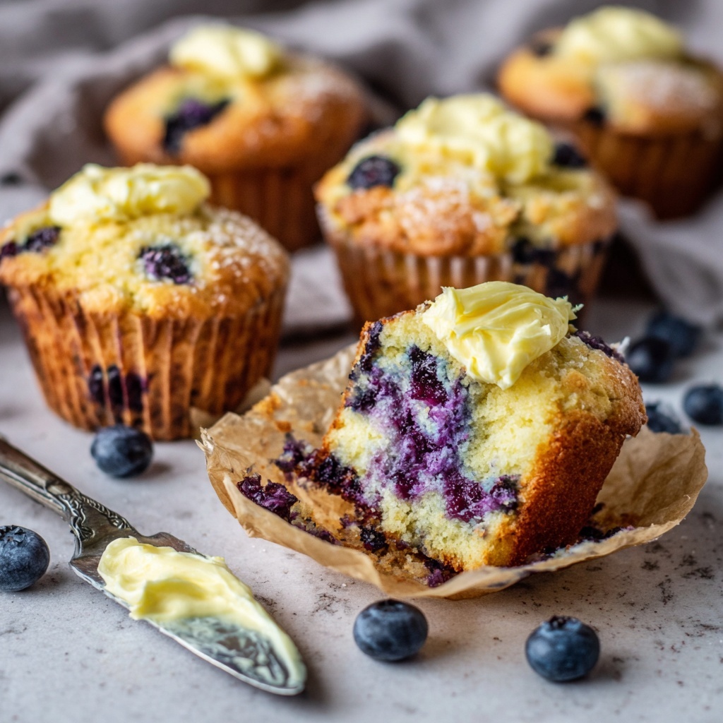 Nana's Best Blueberry Muffins Recipe - Recipe Image