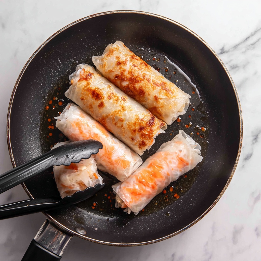 Pan-Seared Salmon Spring Rolls Recipe - Recipe Image