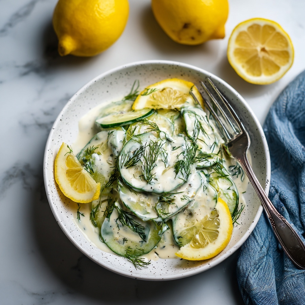 Cool and Creamy Tzatziki Cucumber Salad Recipe - Recipe Image
