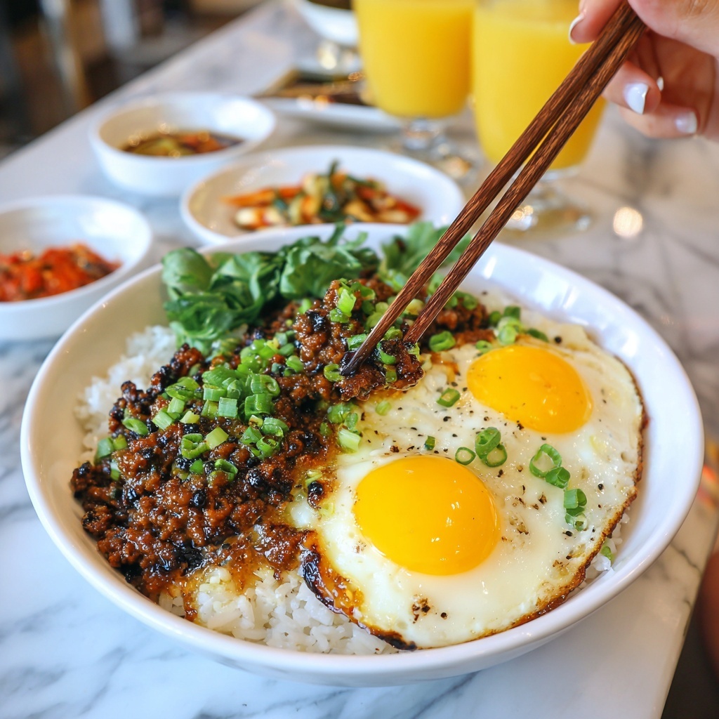 Quick and Easy Korean Ground Beef Bowl Recipe - Recipe Image