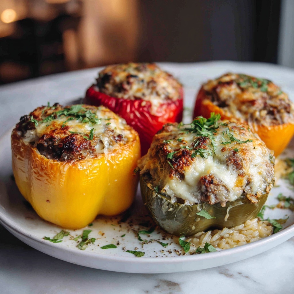 Easy Baked Stuffed Peppers Recipe - Recipe Image
