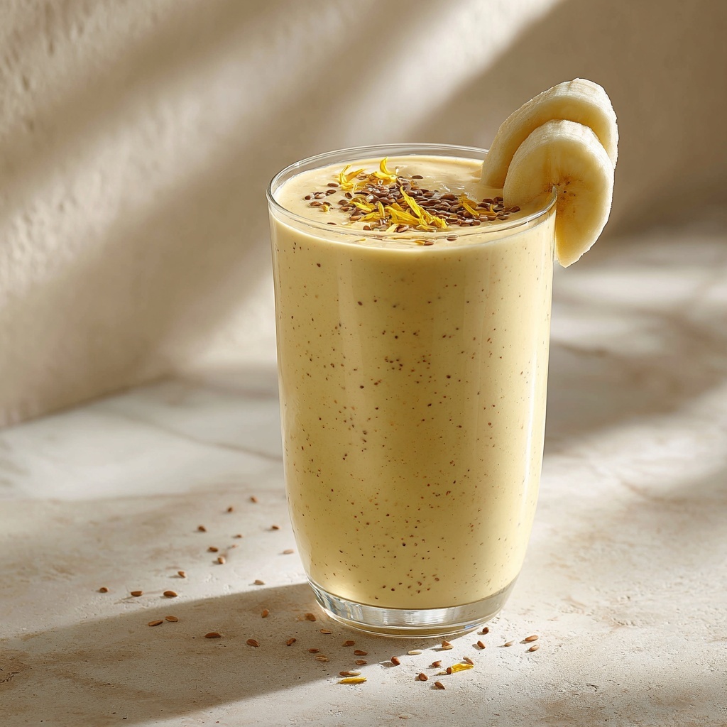 Banana Chamomile Tea Smoothie for a Soothing Sip Recipe - Recipe Image