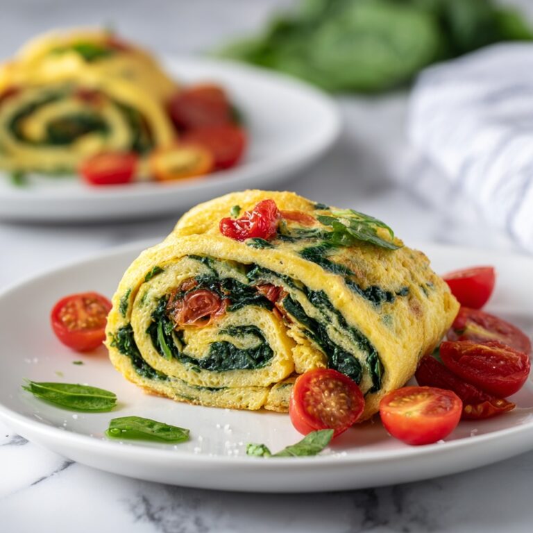 Delicious Rolled Spinach Omelet Recipe for a Healthy Start Recipe