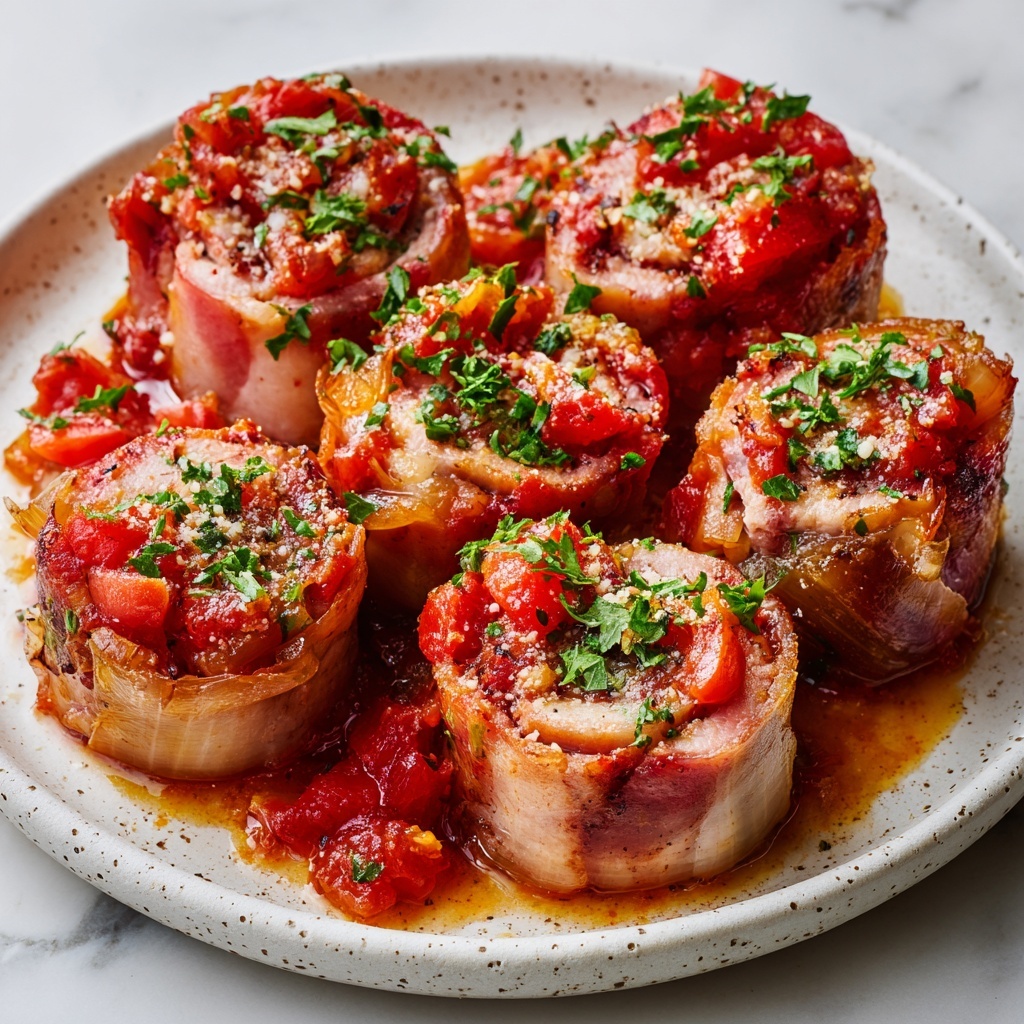 Traditional Italian Beef Braciole (Involtini) in Tomato Sauce Recipe - Recipe Image