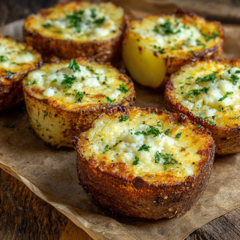 Baked Garlic Parmesan Potato Wedges Recipe