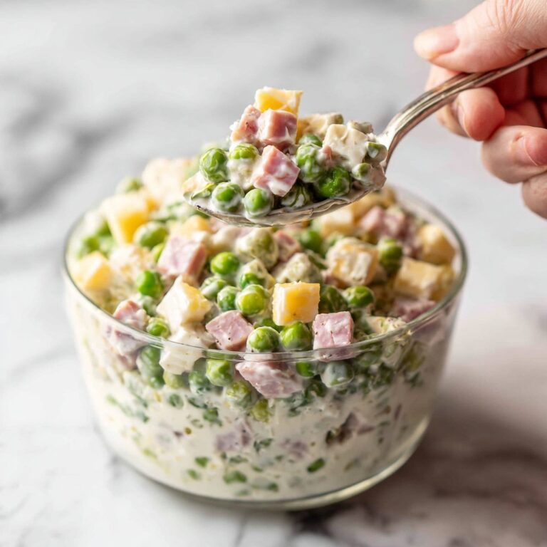 Southern Pea Salad with Ham, Bacon, and Cheddar Recipe