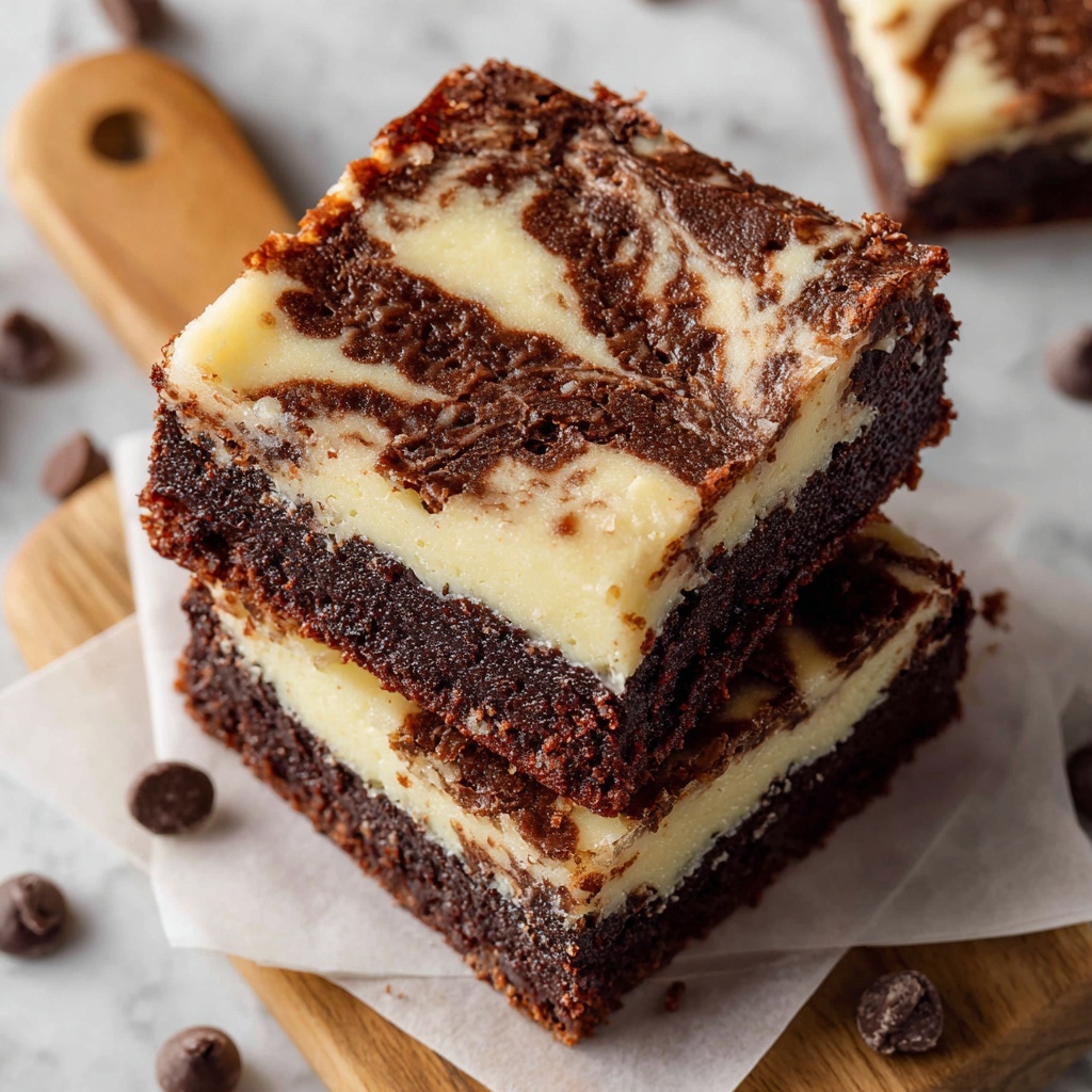 Cream Cheese Brownies Recipe - Recipe Image