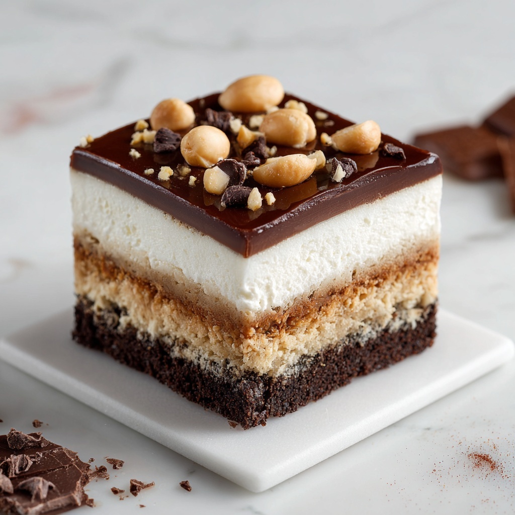 Chocolate Peanut Butter Lasagna Recipe - Recipe Image