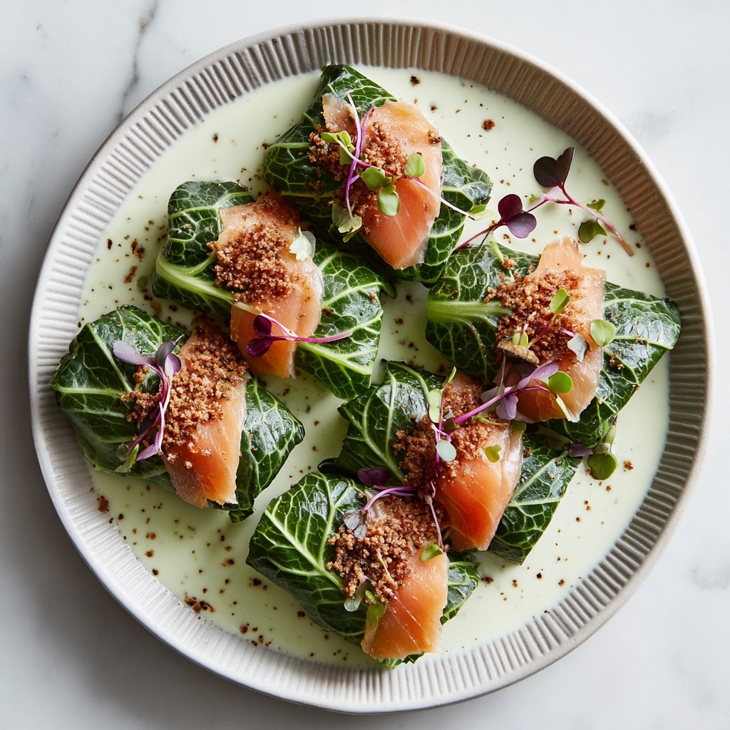 Smoky Salmon Caesar Lettuce Wraps Recipe - Recipe Image