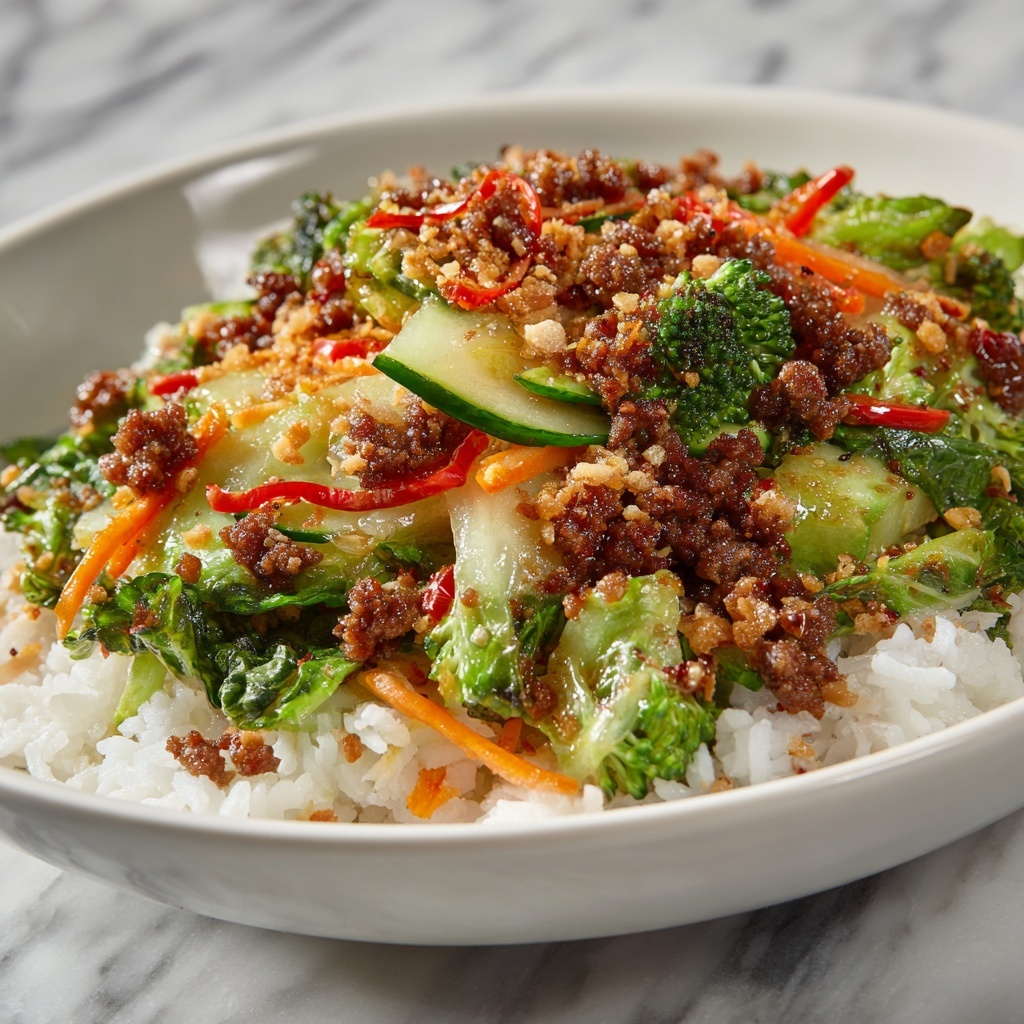 Savory Ground Turkey & Roasted Veggie Rice Bowl Recipe - Recipe Image