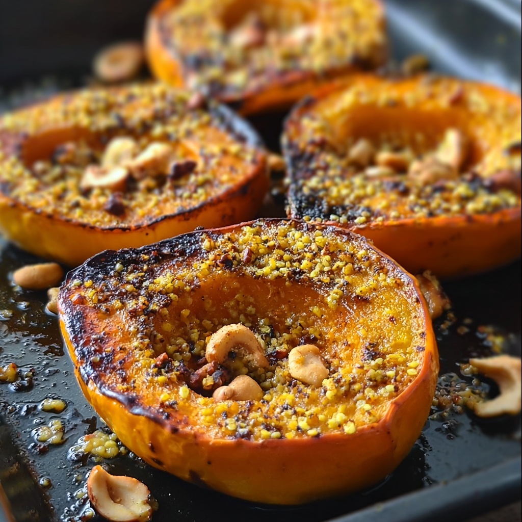 Spicy Caramelized Butternut Squash with Lemon and Hazelnuts Recipe - Recipe Image