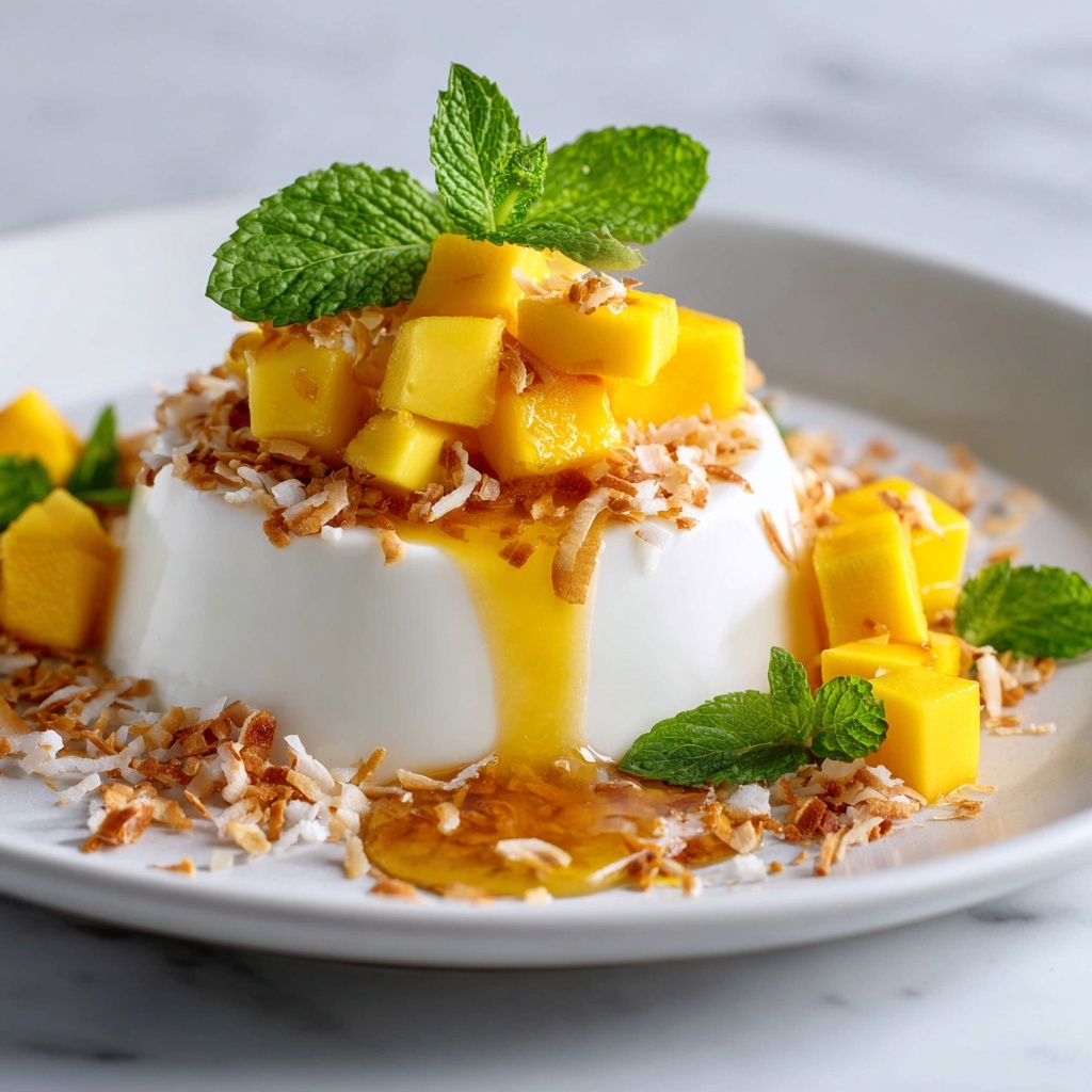 Mango Coconut Panna Cotta Recipe - Recipe Image