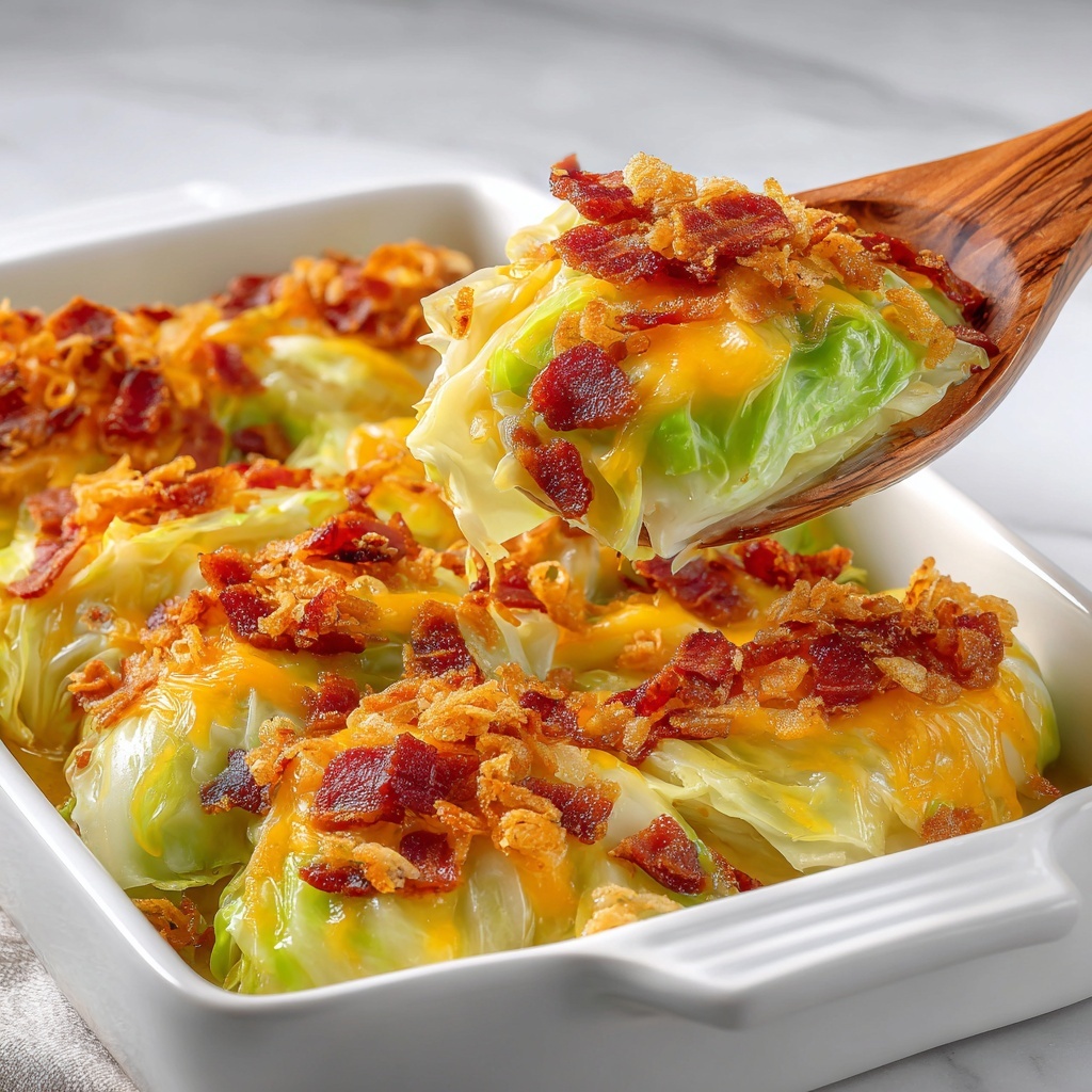 Creamy Bacon and Cabbage Casserole Recipe - Recipe Image
