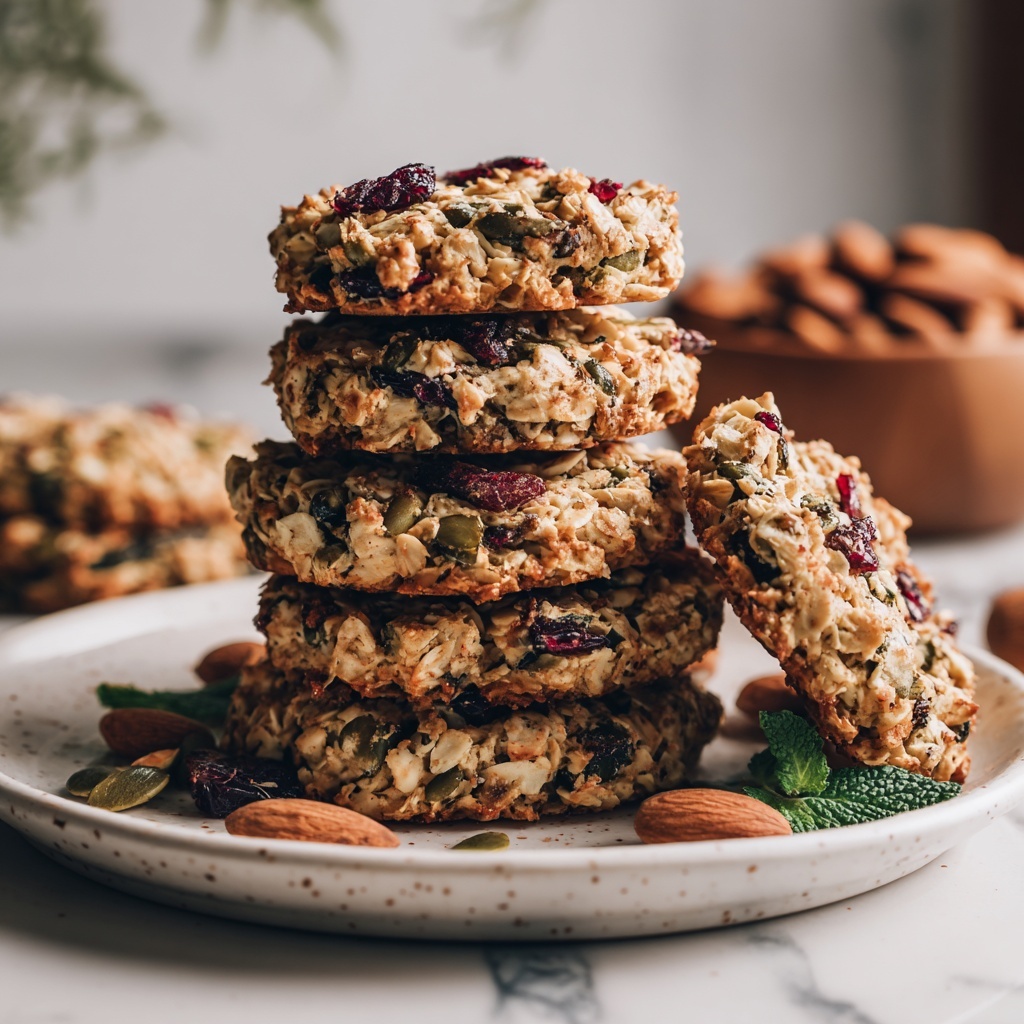 Healthy Nut & Seed Energy Cookies Recipe - Recipe Image