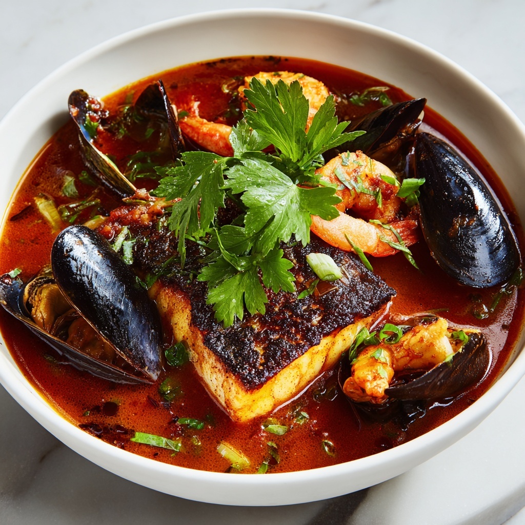 Creamy Bouillabaisse French Seafood Stew Recipe - Recipe Image