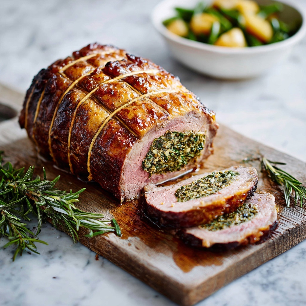 Baked Stuffed Flank Steak Recipe - Recipe Image