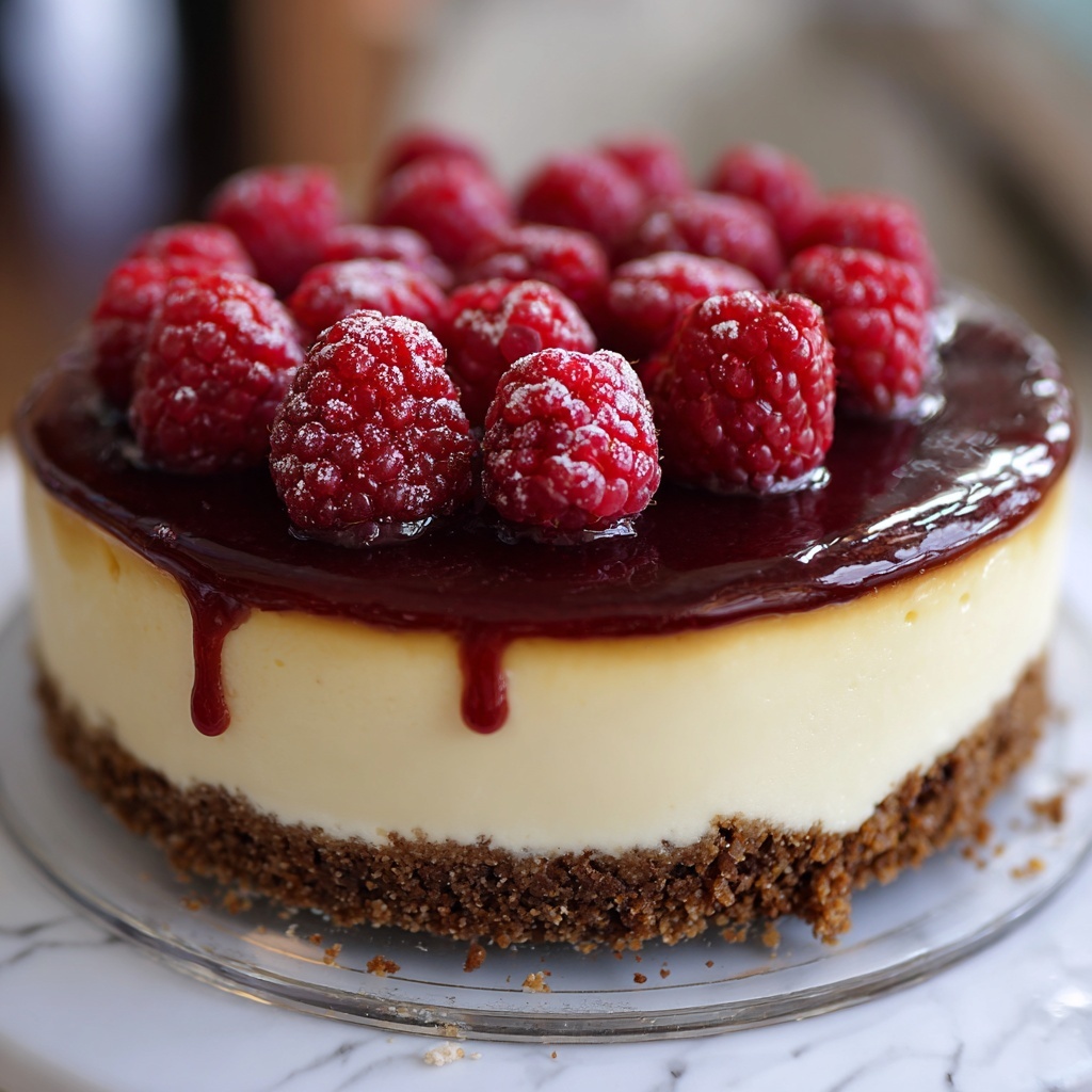 White Chocolate Raspberry Cheesecake Recipe - Recipe Image