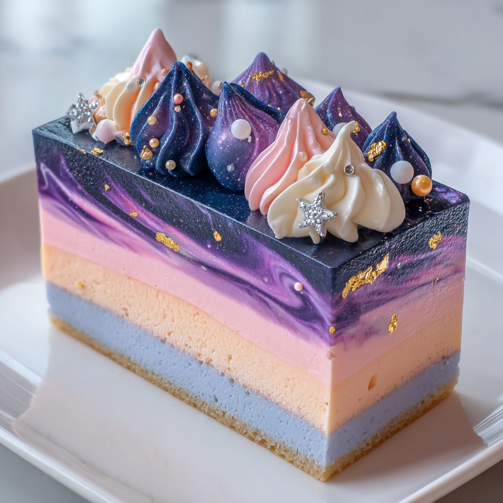 Galaxy Ripple Ice Cream Cake Recipe - Recipe Image