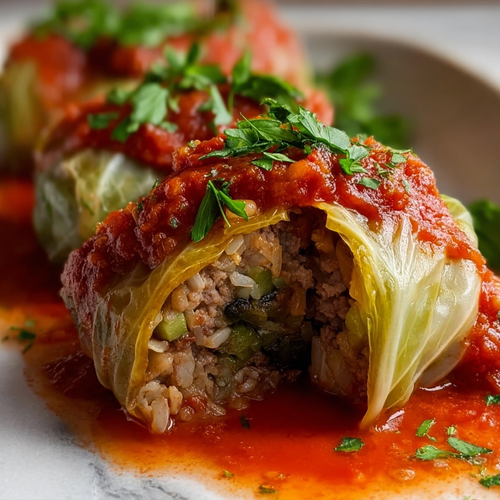 Old-Fashioned Stuffed Cabbage Rolls Recipe - Recipe Image