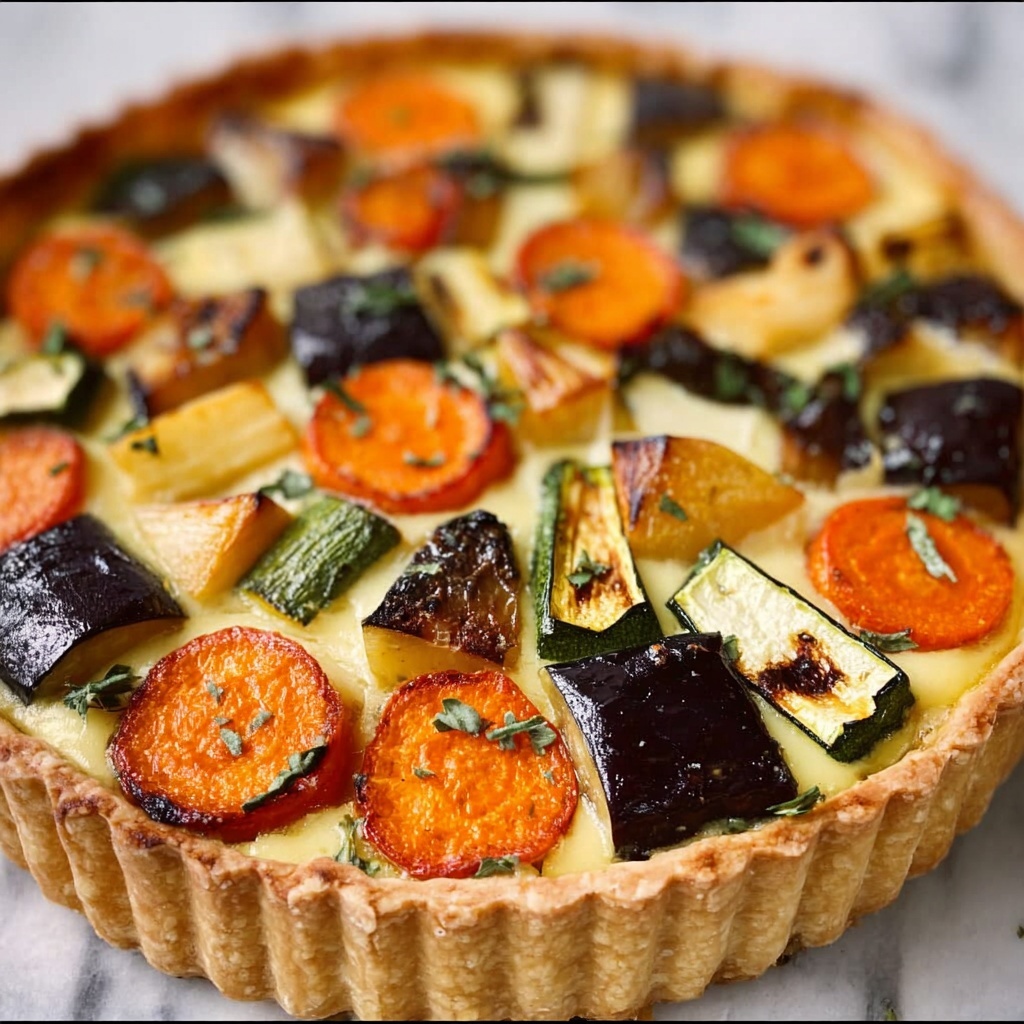 Roast Vegetable Tart Recipe - Recipe Image