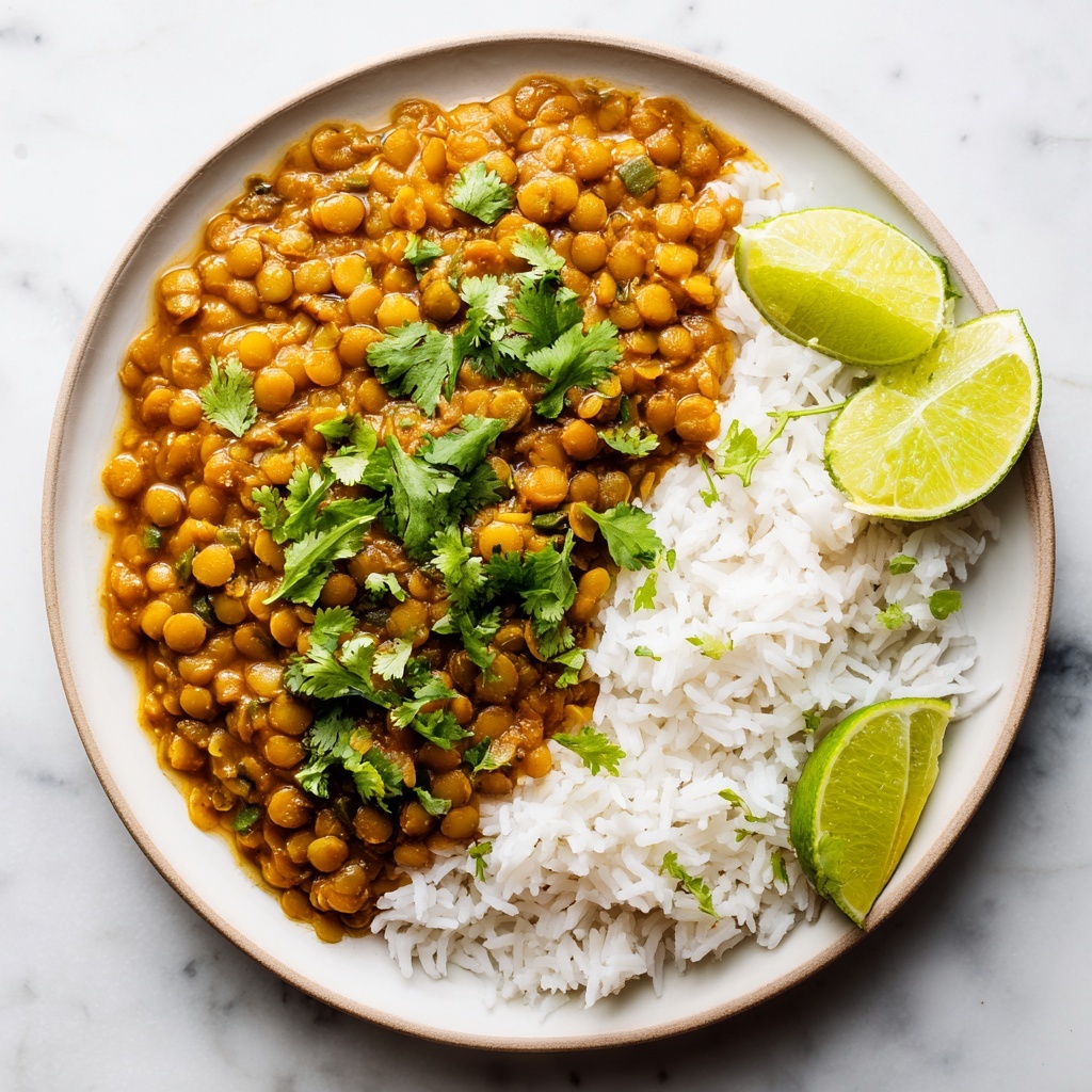 Creamy Red Lentil Dal with Coconut Milk and Spiced Aromatics Recipe - Recipe Image