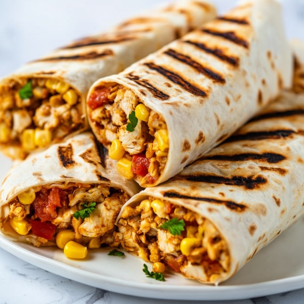 Chicken Burritos Recipe - Recipe Image