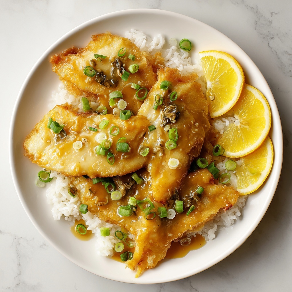 Crispy Chinese Lemon Chicken Recipe - Recipe Image